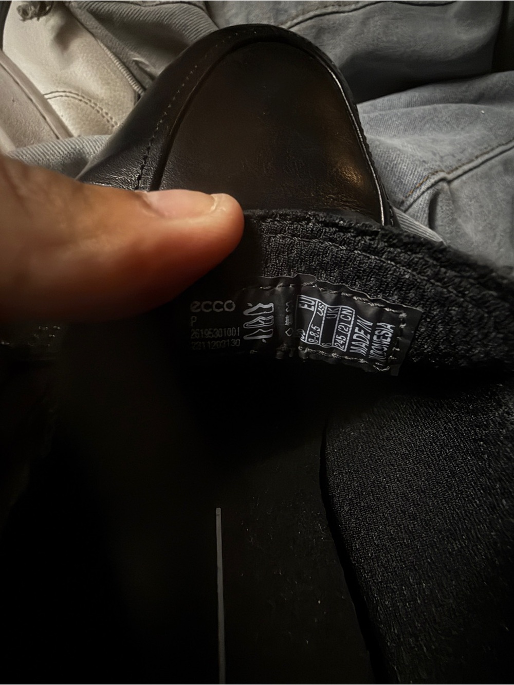 Ecco Black Leather Penny Loafers - Picture 4 of 4